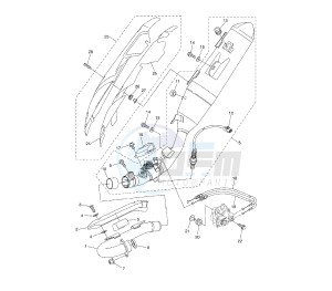 WR X 250 drawing EXHAUST