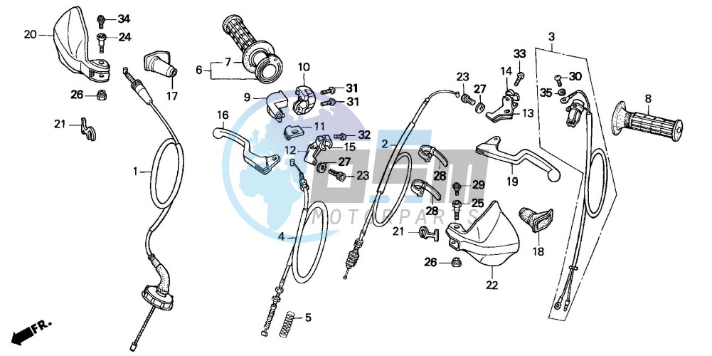 HANDLE LEVER/CABLE