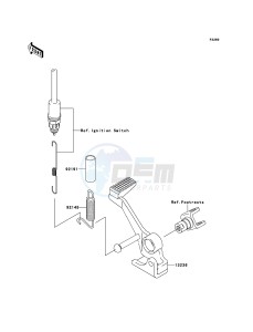 Z750 ABS ZR750MBF FR GB XX (EU ME A(FRICA) drawing Brake Pedal