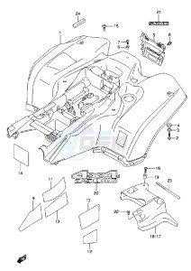 LT-A750X drawing REAR FENDER (LT-A750XL3 P24)