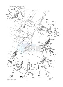 MTN250 MTN-250 MT-250 (B043) drawing STAND & FOOTREST