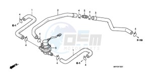 CB1300SA9 Europe Direct - (ED / ABS BCT MME TWO) drawing AIR INJECTION CONTROL VALVE