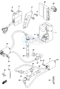 DL650 drawing ELECTRICAL (DL650AL7 E21)