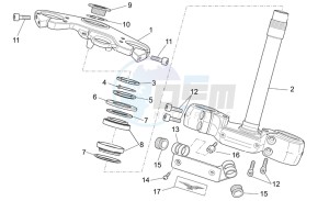 Norge 1200 IE 1200 drawing Steering