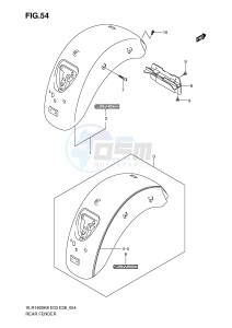 VLR1800 (E3-E28) drawing REAR FENDER (MODEL K8)