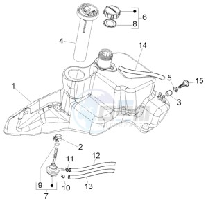 Fly 50 4t drawing Fuel Tank