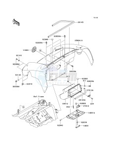 KAF400 A [MULE 610 4X4] (A1) A1 drawing FRONT BOX