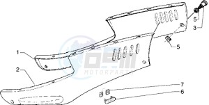 Hexagon 125 GT drawing Lower side panels