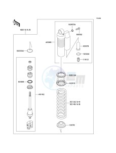 KX 85 A [KX85 MONSTER ENERGY] (A6F - A9FA) A9F drawing SHOCK ABSORBER-- S- -