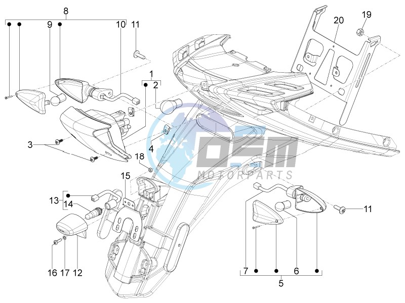 Rear headlamps - Turn signal lamps