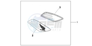 NC700XD NC700X 2ED drawing KIT FR SIDECOWL PANEL