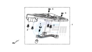 GTS 125I drawing LUGGAGE RACK