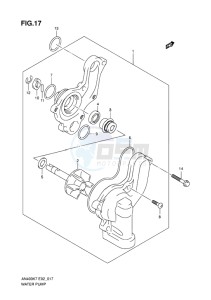 AN400 ABS BURGMAN EU-UK drawing WATER PUMP