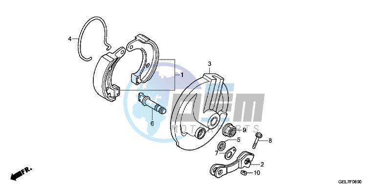 FRONT BRAKE PANEL