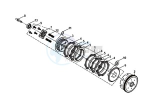 WOLF SB125Ni (PU12EA-EU) (L8-M0) drawing CLUTCH