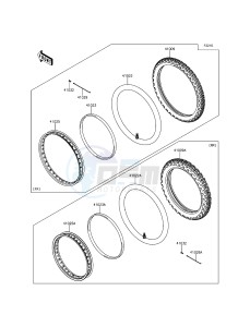 KLX150L KLX150EEF XX (EU ME A(FRICA) drawing Tires