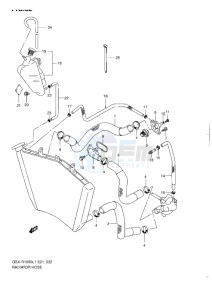 GSX-R1000 drawing RADIATOR HOSE