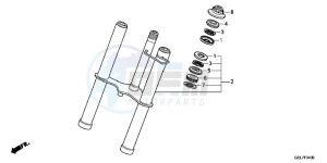 CRF50FC drawing FRONT FORK