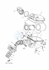 YFM700FWBD YFM7NKPHK (B5KF) drawing INTAKE