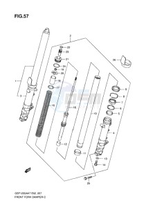 GSF-1250 BANDIT EU drawing FRONT DAMPER