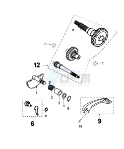 VIVA SP1 drawing DRIVE SHAFTS / KICKSTARTER