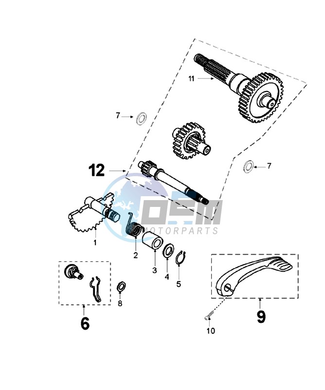 DRIVE SHAFTS / KICKSTARTER