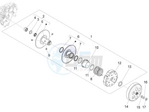 S 125 4T 3V E3 ie Taiwan drawing Driven pulley