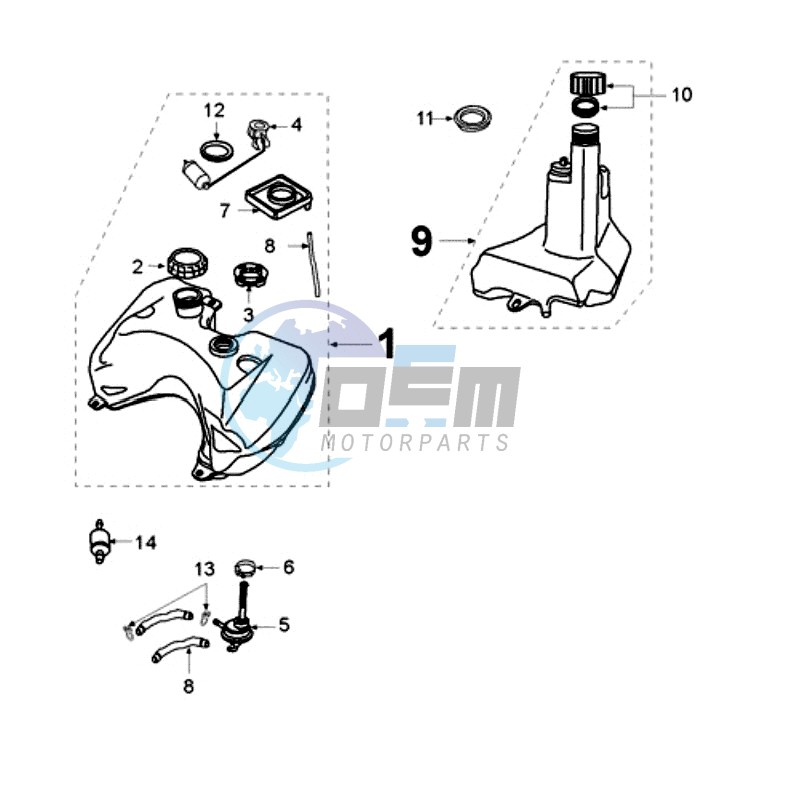 TANK AND FUEL PUMP