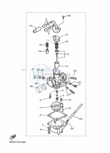 PW50 (2SAL) drawing CARBURETOR