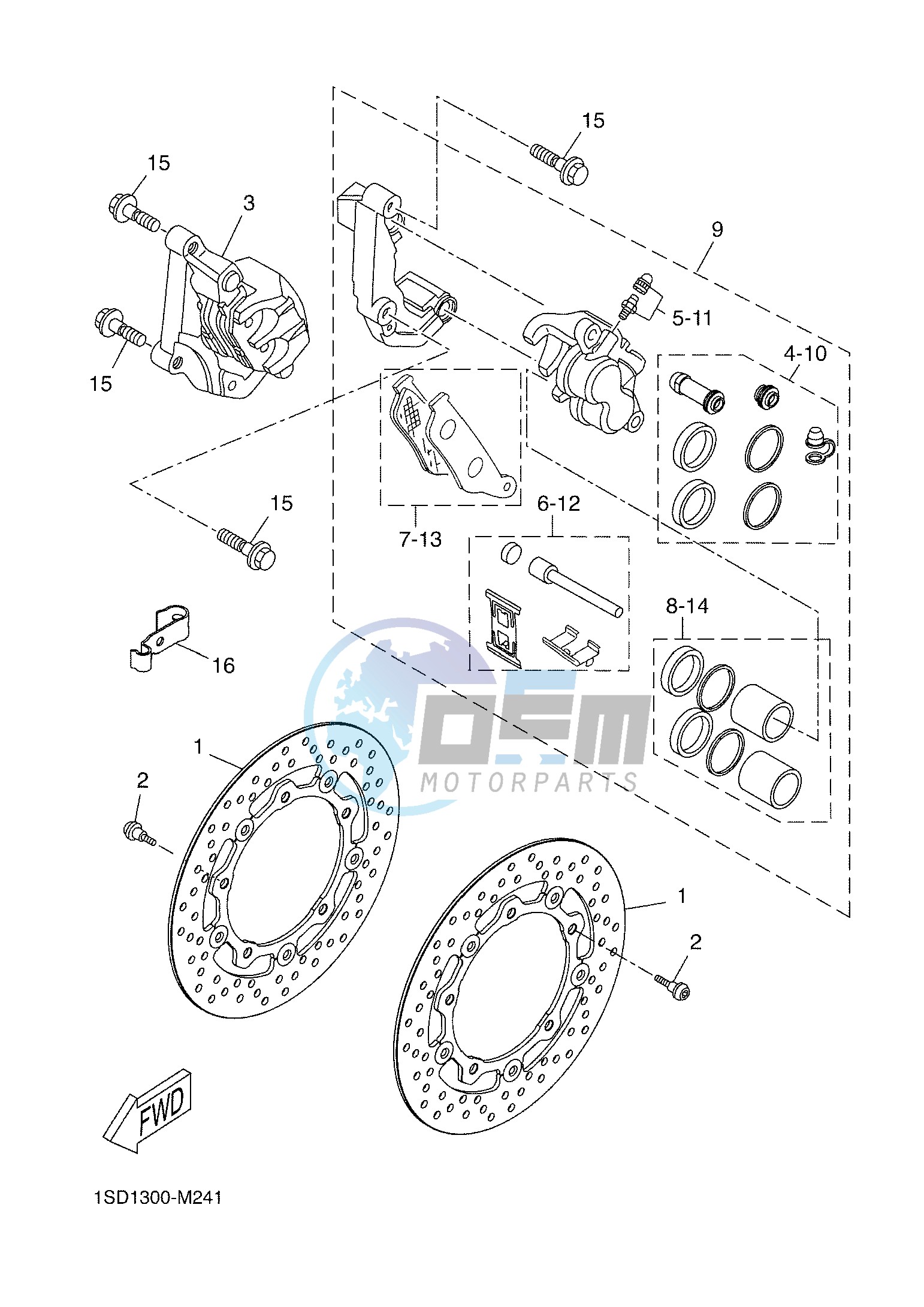 FRONT BRAKE CALIPER