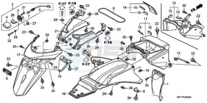 XL700VA9 Europe Direct - (ED / ABS) drawing REAR FENDER