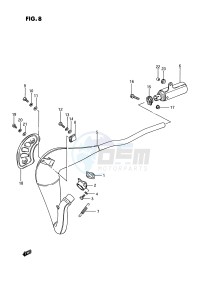 RM80 (E3) drawing MUFFLER (MODEL G H J)