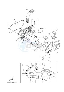 MWS150-A (BB81) drawing CRANKCASE COVER 1