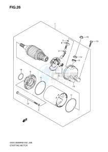 GSX1300BK (E2) drawing STARTING MOTOR