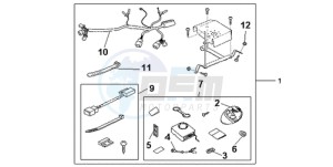 ST1300A9 France - (F / ABS CMF MME) drawing SECURITY KIT