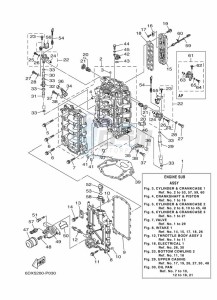 FL250GETU drawing CYLINDER--CRANKCASE-1