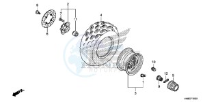 TRX680FAE TRX680 Europe Direct - (ED) drawing FRONT WHEEL