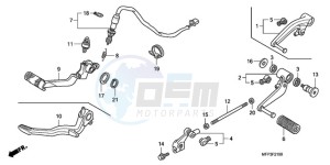 CB13009 SI / MME TWO - (SI / MME TWO) drawing PEDAL