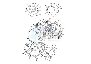 XVS DRAG STAR 1100 drawing CRANKCASE COVER