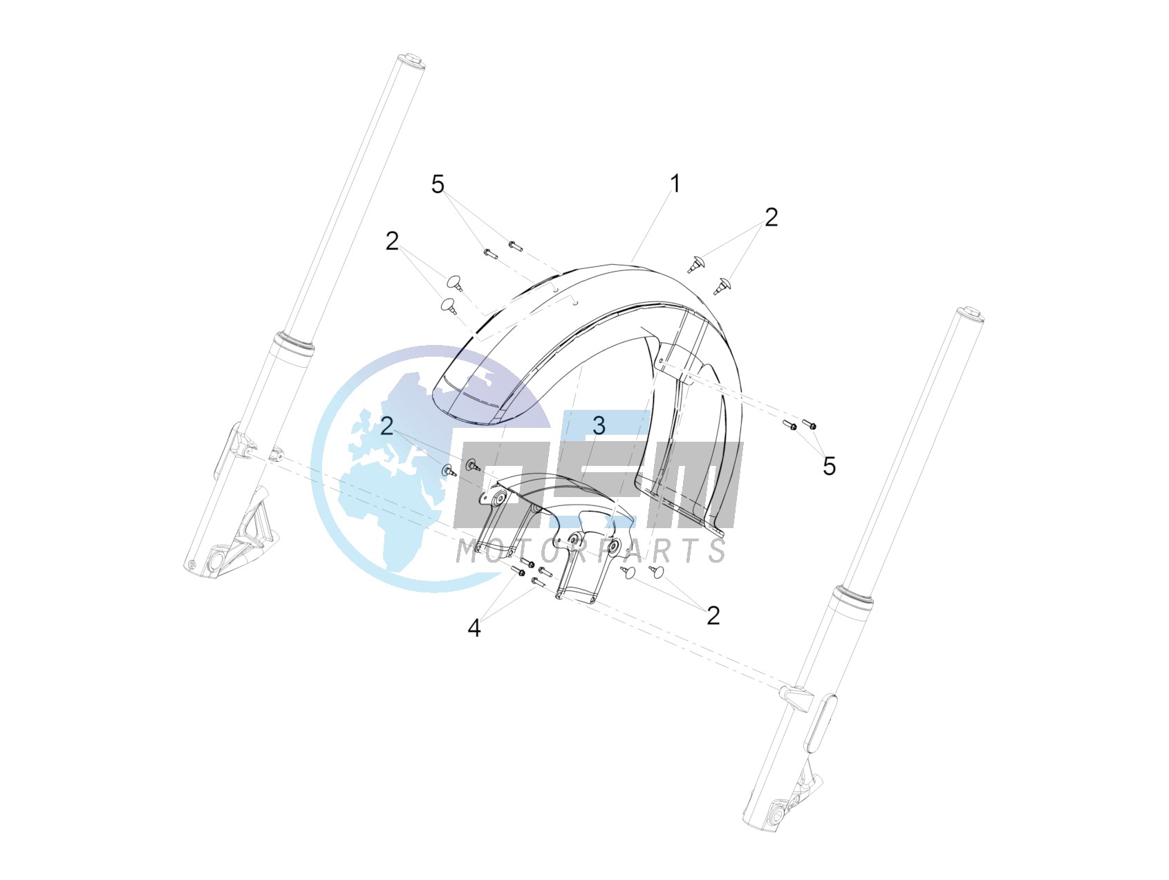 Front mudguard-Pillar