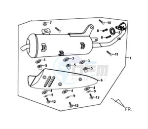 FIDDLE II 125 drawing EXHAUST