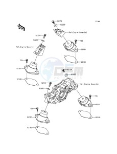 JET SKI ULTRA LX JT1500KCF EU drawing Engine Mount