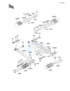 AR 80 A (A1) drawing FOOTRESTS