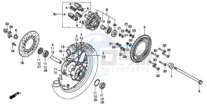 FX650 drawing REAR WHEEL