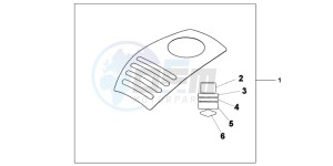 XL1000VAB drawing TANK PROTECTION COVER