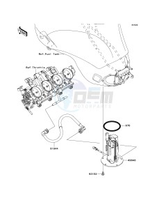 ZX 600 R [NINJA ZX-6R MONSTER ENERGY] (R9FA) R9F drawing FUEL PUMP