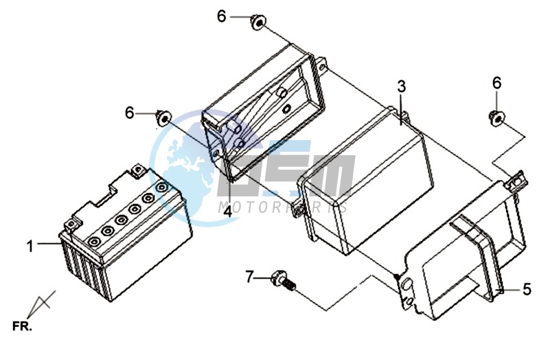 BATTERY - BATTERY HOLDER