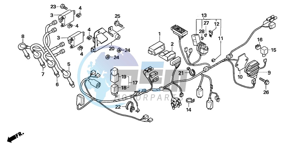 WIRE HARNESS (CBF600S6/SA6)