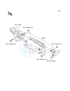 KLX110 KLX110A7F EU drawing Shock Absorber(s)