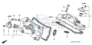 VFR8009 Australia - (U / MME) drawing CYLINDER HEAD COVER